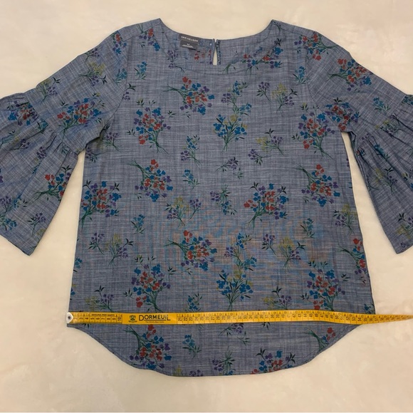 Van Heusen 3/4 sleeve denim looking top - Picture 6 of 7